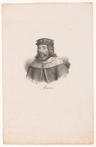Portret van Merovech, koning der Franken