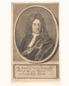 Portret van Michael Ernst Ettmüller