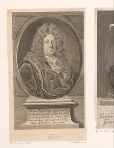 Portret van Michael Friedrich Lochner