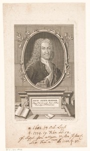 Portret van Michael Heinrich Griebner