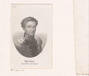 Portret van Michaël Pavlovitsj, grootvorst van Rusland