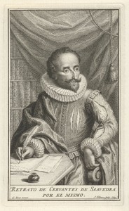Portret van Miguel de Cervantes de Saavedra
