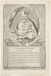Portret van Miguel Misserotti, 66ste Minister Generaal van de franciscaner orde