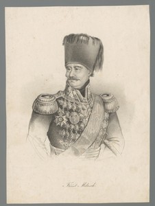 Portret van Milosch Obrenović