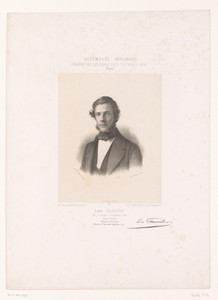Portret van minister Léon Faucher