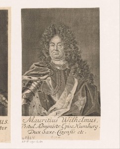 Portret van Moritz Wilhelm von Sachsen-Zeitz