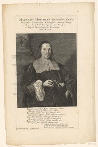 Portret van Mortiz Hoffmann op 43-jarige leeftijd