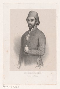Portret van Mustafa Reşit Paşa