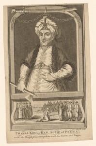 Portret van Nadir Sjah Afshar