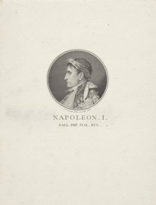 Portret van Napoleon I Bonaparte, keizer der Fransen