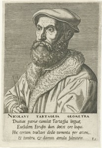 Portret van Niccolo Tartaglia