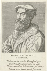 Portret van Niccolo Tartaglia