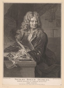 Portret van Nicolas Boileau-Despréaux aan zijn schrijftafel