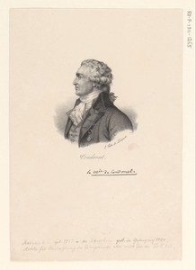 Portret van Nicolas de Condorcet