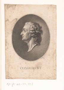 Portret van Nicolas de Condorcet