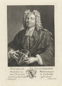 Portret van Nicolas Saunderson