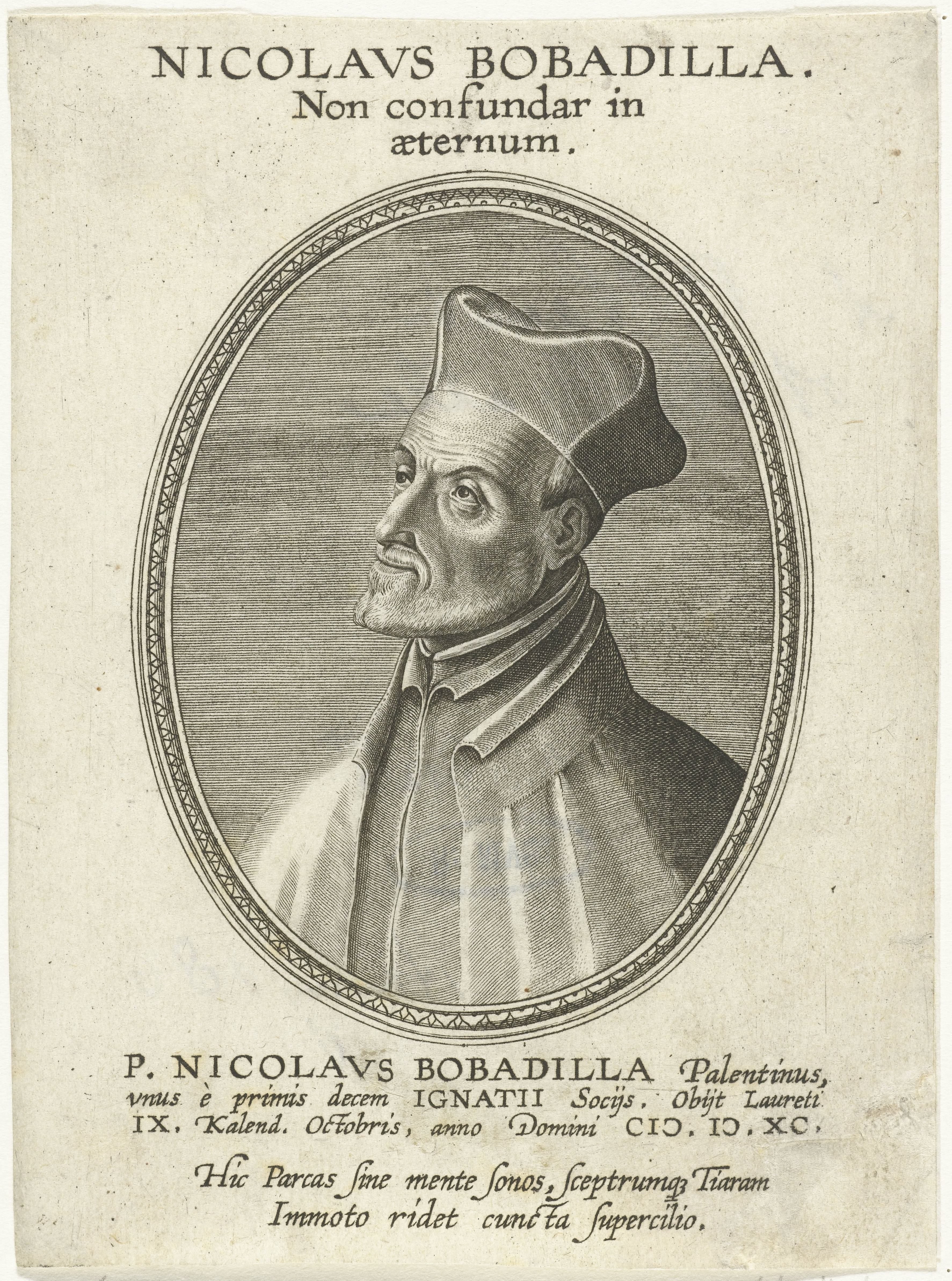 Portret van Nicolaus Bobadilla by Jan Collaert (II)