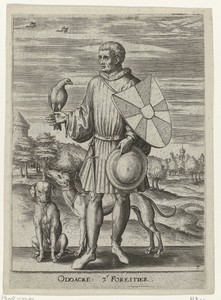 Portret van Odaker, markgraaf van Vlaanderen