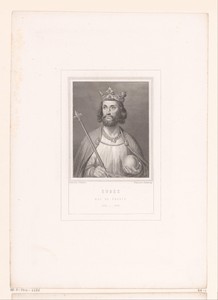 Portret van Odo I, koning van West-Francië