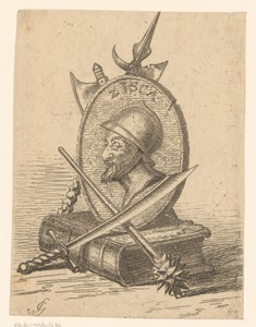 Portret van onbekende man, mogelijk genaamd 'Zisca’