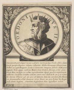 Portret van Ordoño II, koning van León en Galicië