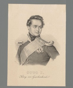 Portret van Otto I, koning van Griekenland