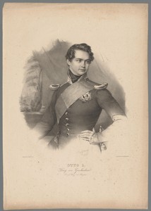 Portret van Otto I, koning van Griekenland