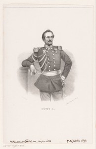 Portret van Otto I, koning van Griekenland