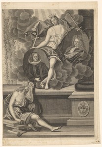 Portret van Otto Mencke en een onbekende man
