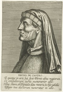 Portret van Paolo da Castro