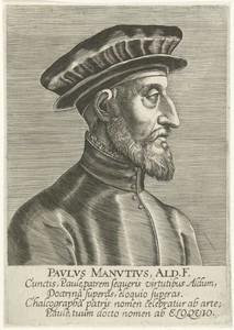 Portret van Paolo Manuzio