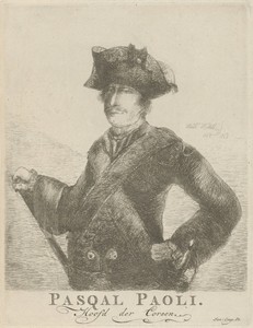 Portret van Pasquale Paoli