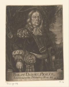 Portret van Paul Daniel Besler op 48-jarige leeftijd