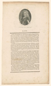 Portret van Paul de Rapin de Thoyras