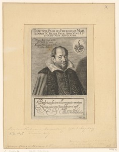 Portret van Paul Freher op 53-jarige leeftijd