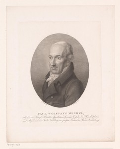 Portret van Paul Wolfgang Merkel