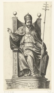Portret van paus Alexander VII