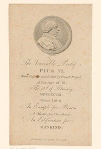 Portret van paus Pius VI