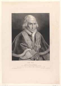 Portret van paus Pius VIII