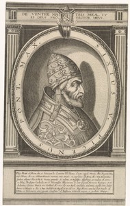 Portret van paus Sixtus V