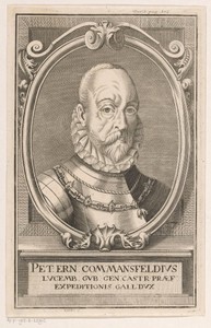 Portret van Peter Ernst graaf van Mansfeld