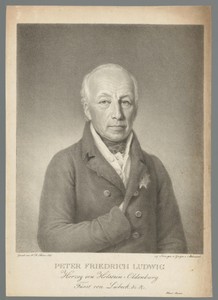 Portret van Peter Friedrich Ludwig von Oldenburg