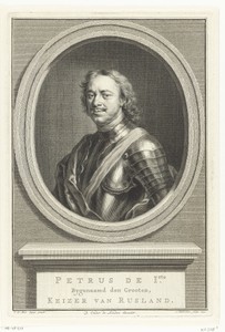 Portret van Peter I de Grote, tsaar van Rusland