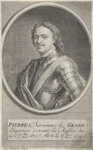 Portret van Peter I de Grote, tsaar van Rusland