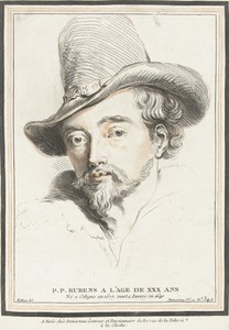 Portret van Peter Paul Rubens op 30-jarige leeftijd