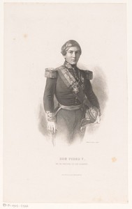 Portret van Peter V, koning van Portugal