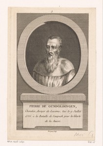 Portret van Petermann von Gundoldingen