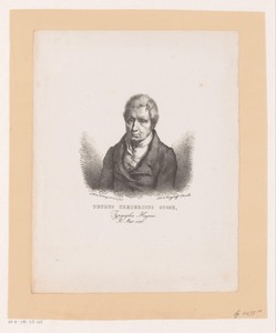 Portret van Petrus Fredericus Gosse