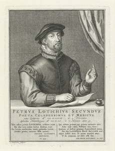 Portret van Petrus Lotichius Secundus
