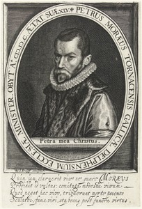 Portret van Petrus Moraeus op 45-jarige leeftijd